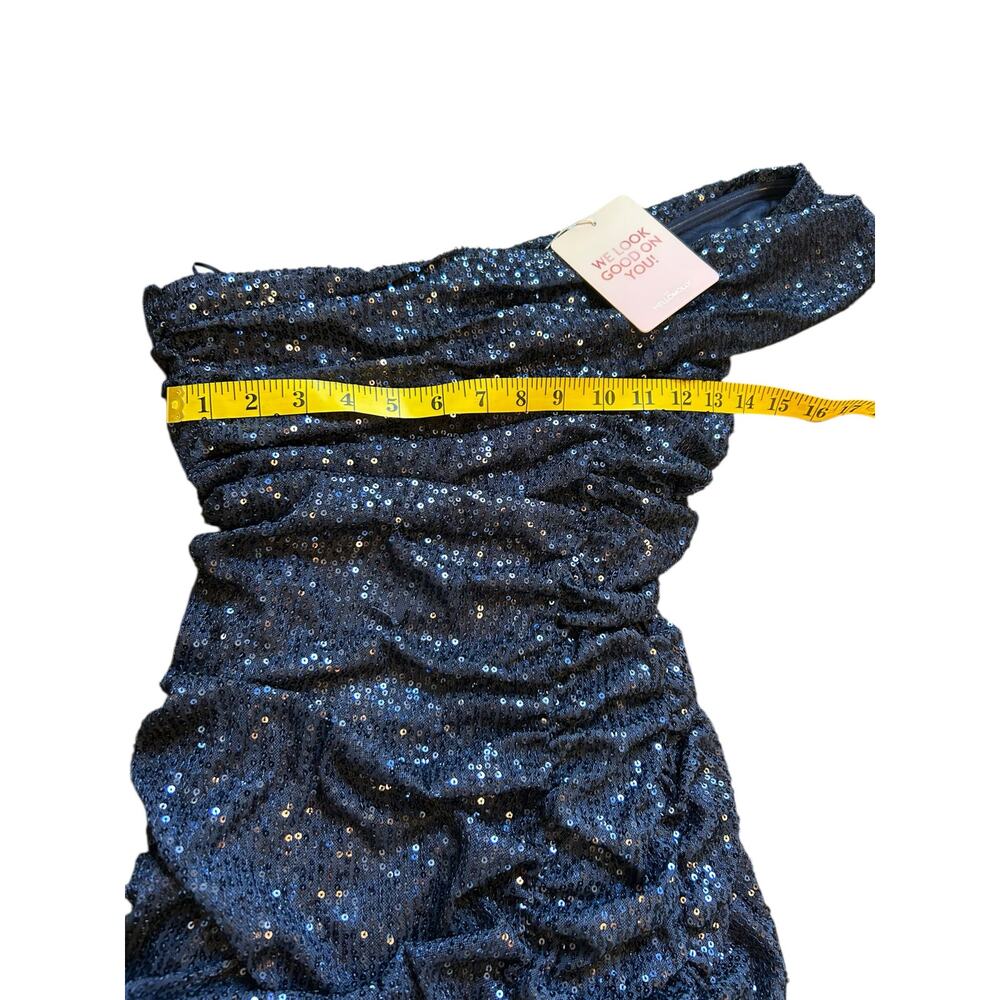 NWT - Hello Molly Navy Blue Sequined Gown - Size M - Picture 6 of 16